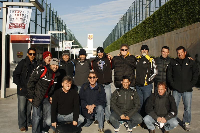 Soccer tour group at Camp Nou Barcelona