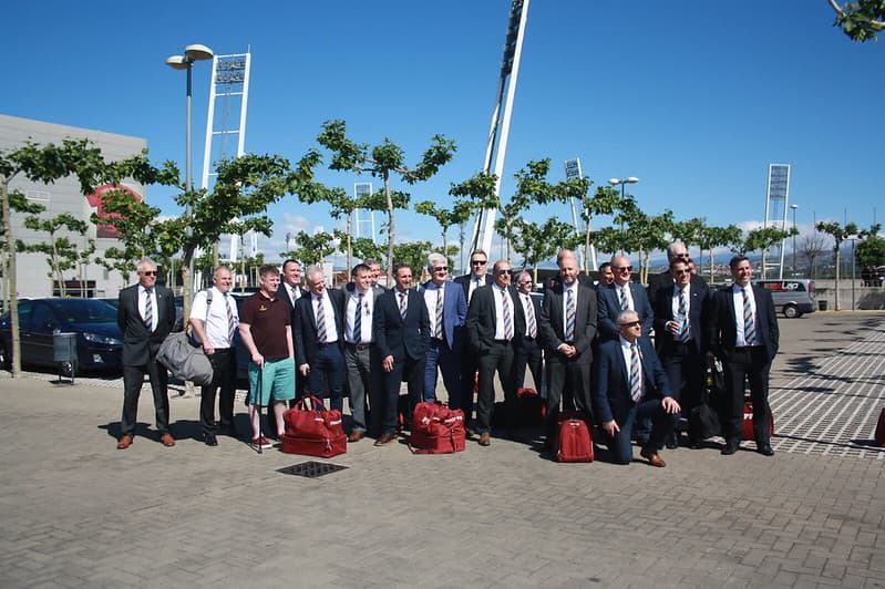 Veteran soccer coaches on Spain football tour