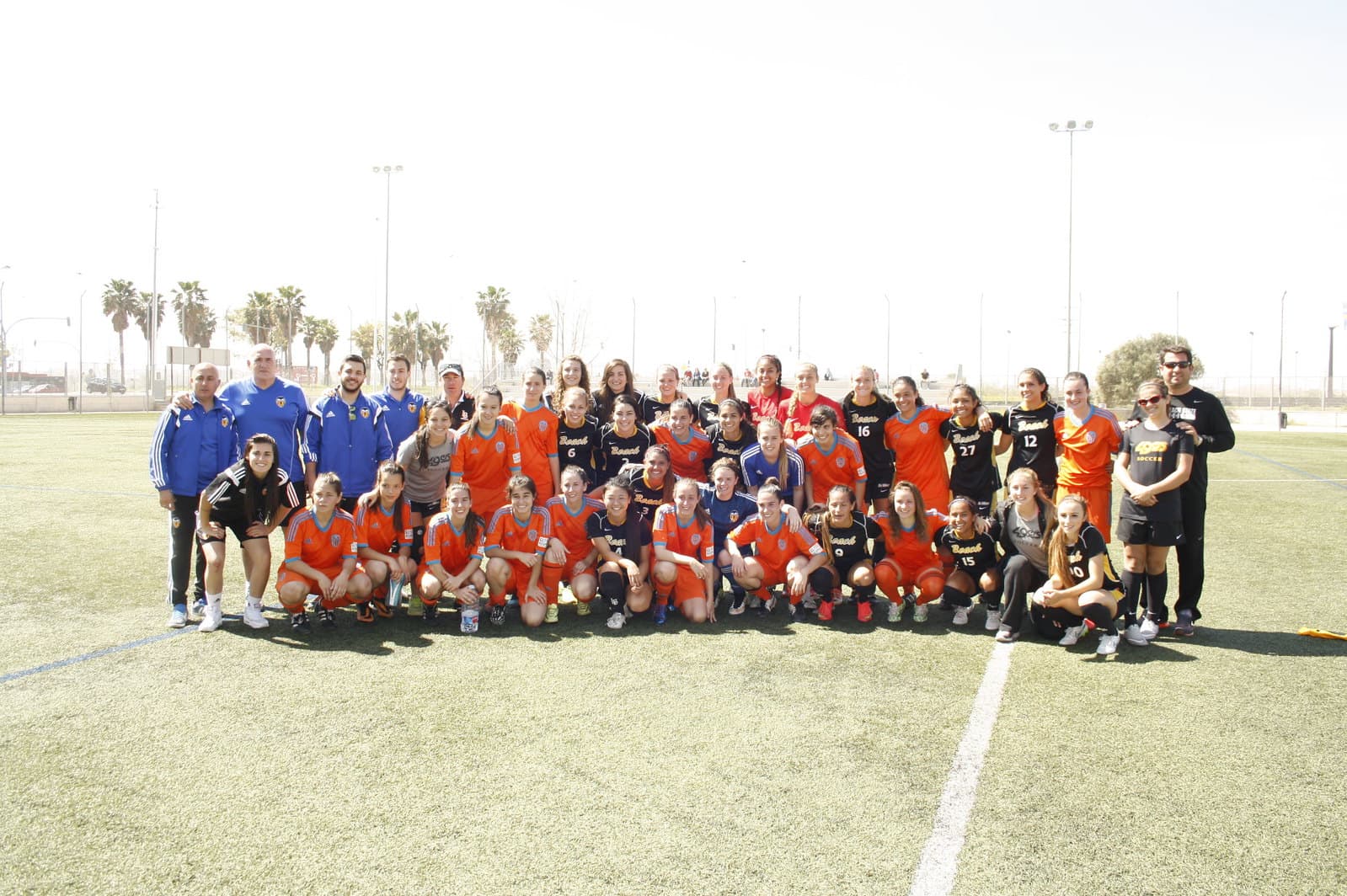 Valencia CF match on soccer tour Spain